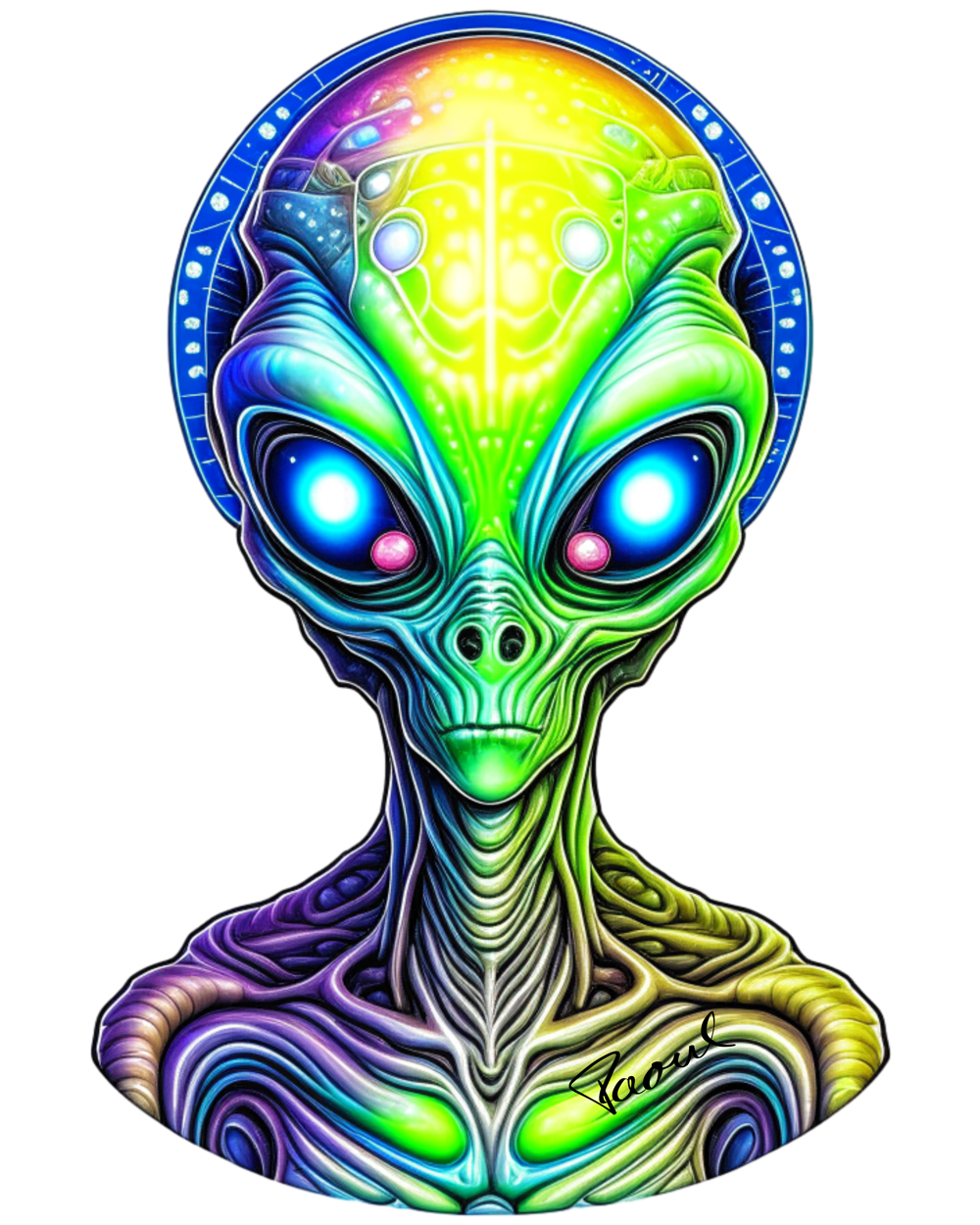 Mittelschweres Unisex Bio-T-Shirt - Alien