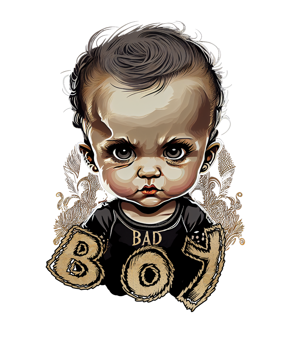 Kurzärmeliges Baby-T-Shirt - Bad Boy