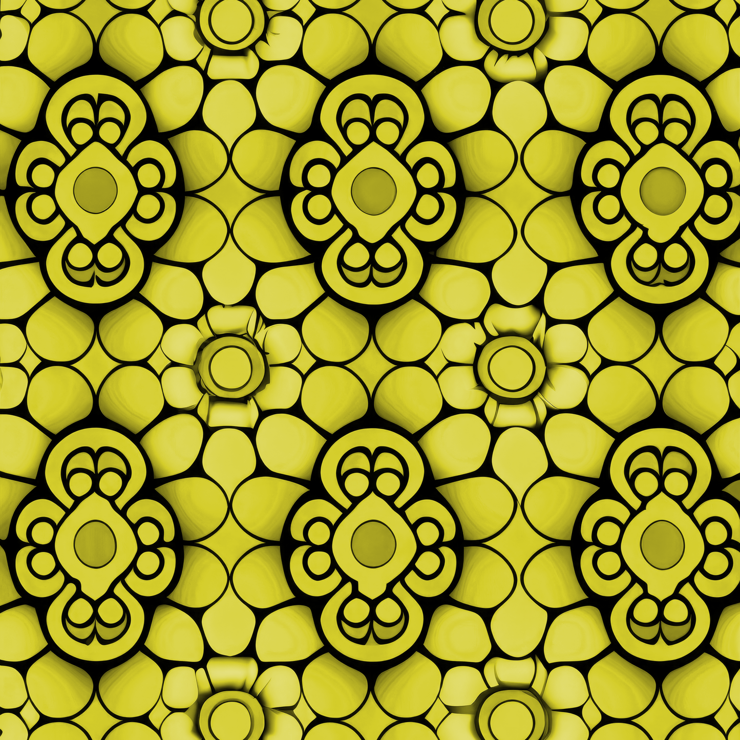 Kissen - Blume Gelb