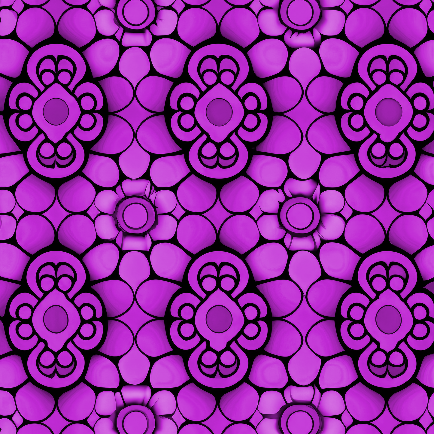 Kissen - Blume Violett