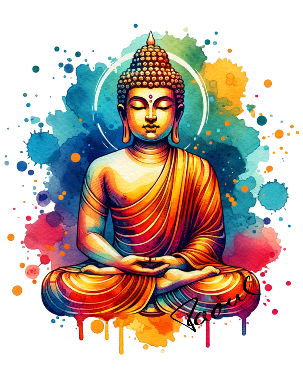 Damen-Bio-Baumwoll-T-Shirt - Buddha Gold