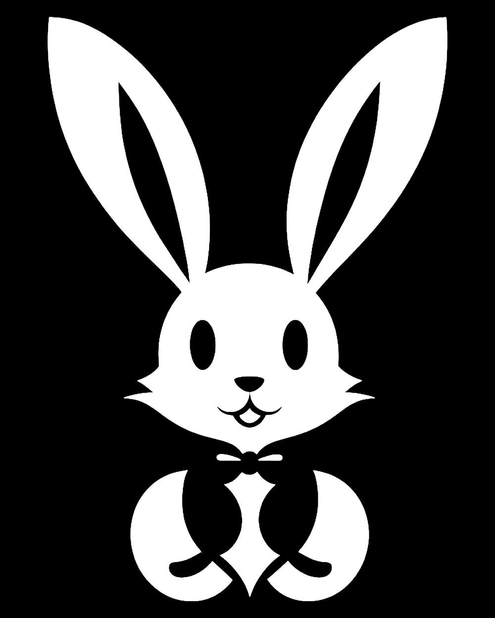 Lockeres Damen-T-Shirt - Bunny