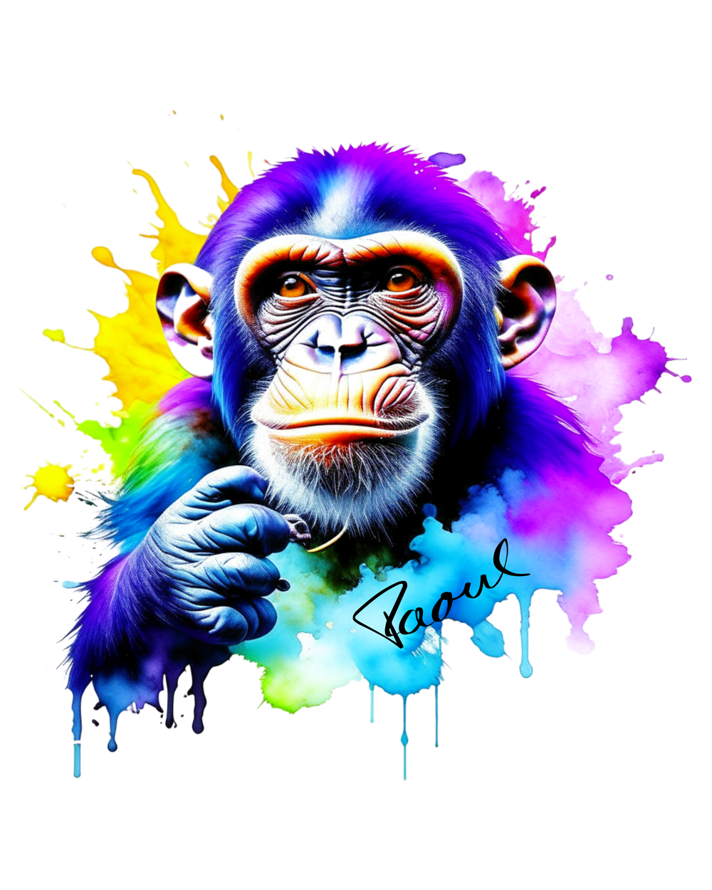 Schweres Premium T-Shirt - Chimp