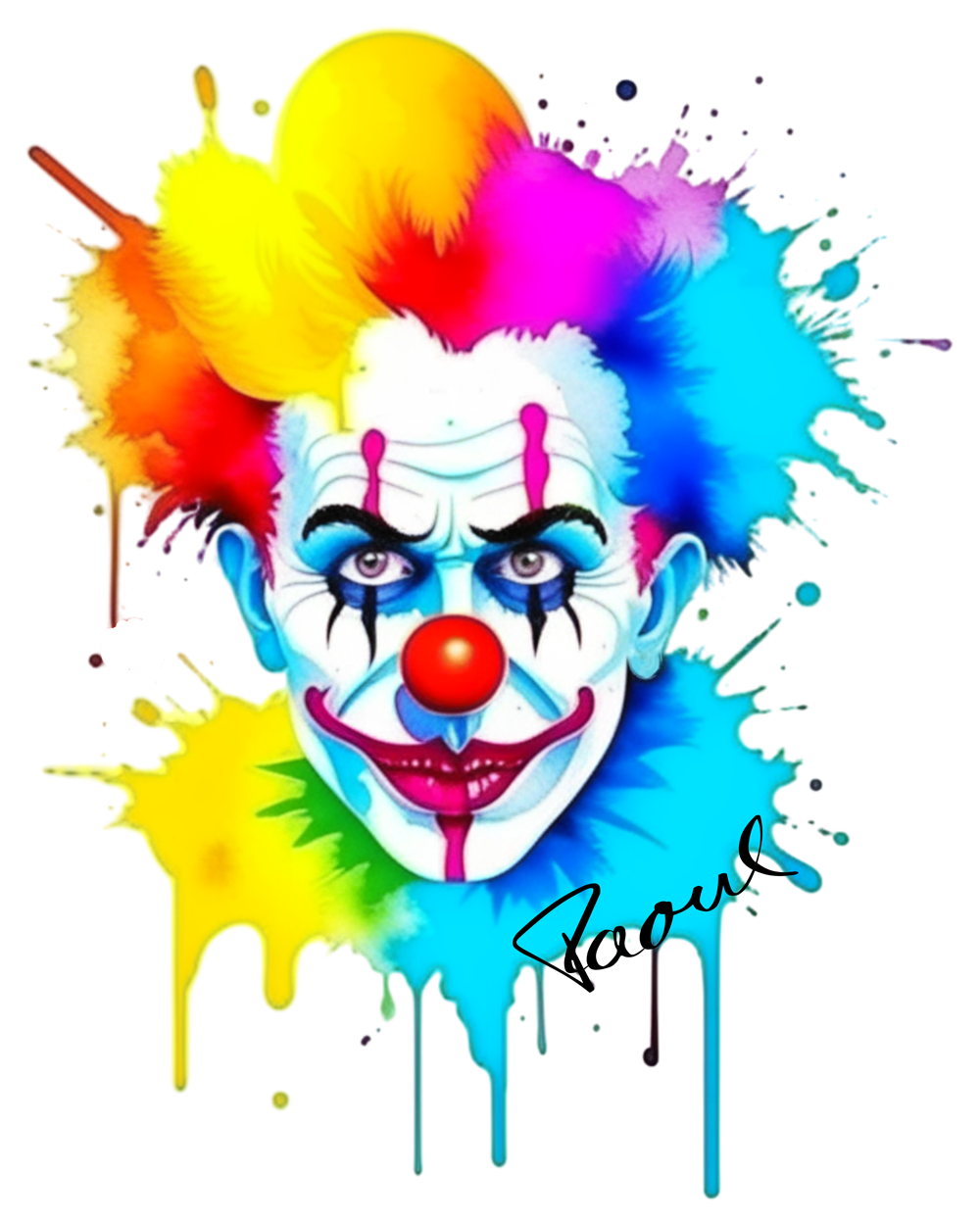 Mittelschweres Unisex Bio-T-Shirt - Clown-Color