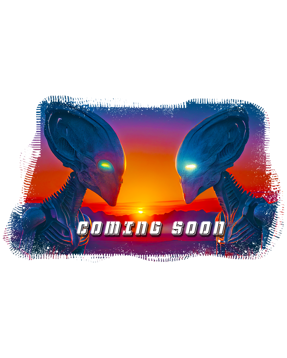 Weiße, glänzende Tasse - Coming Soon