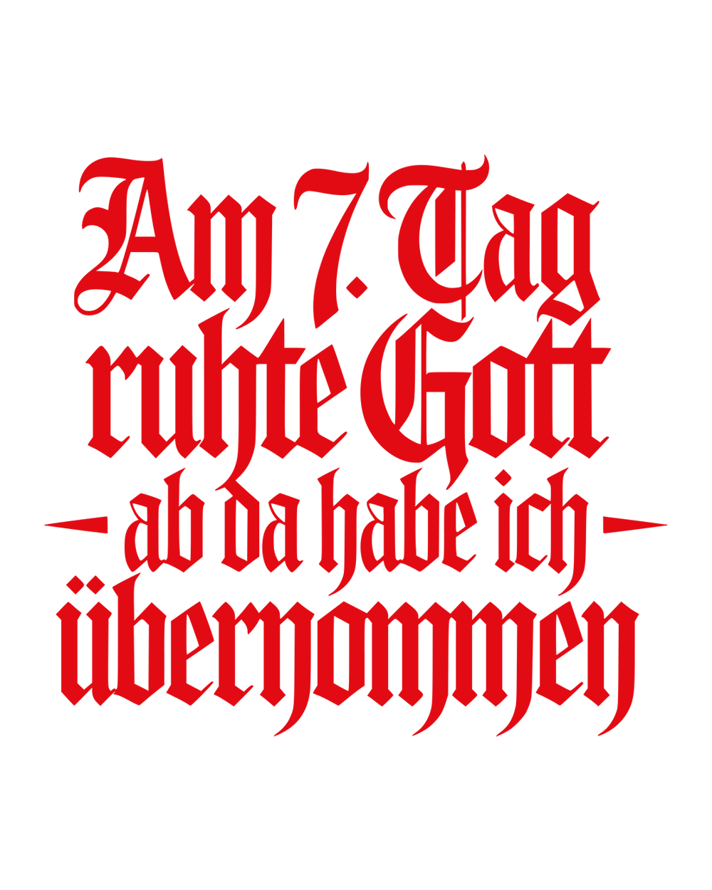 Unisex-Bio-Baumwoll-T-Shirt - Der 7te Tag