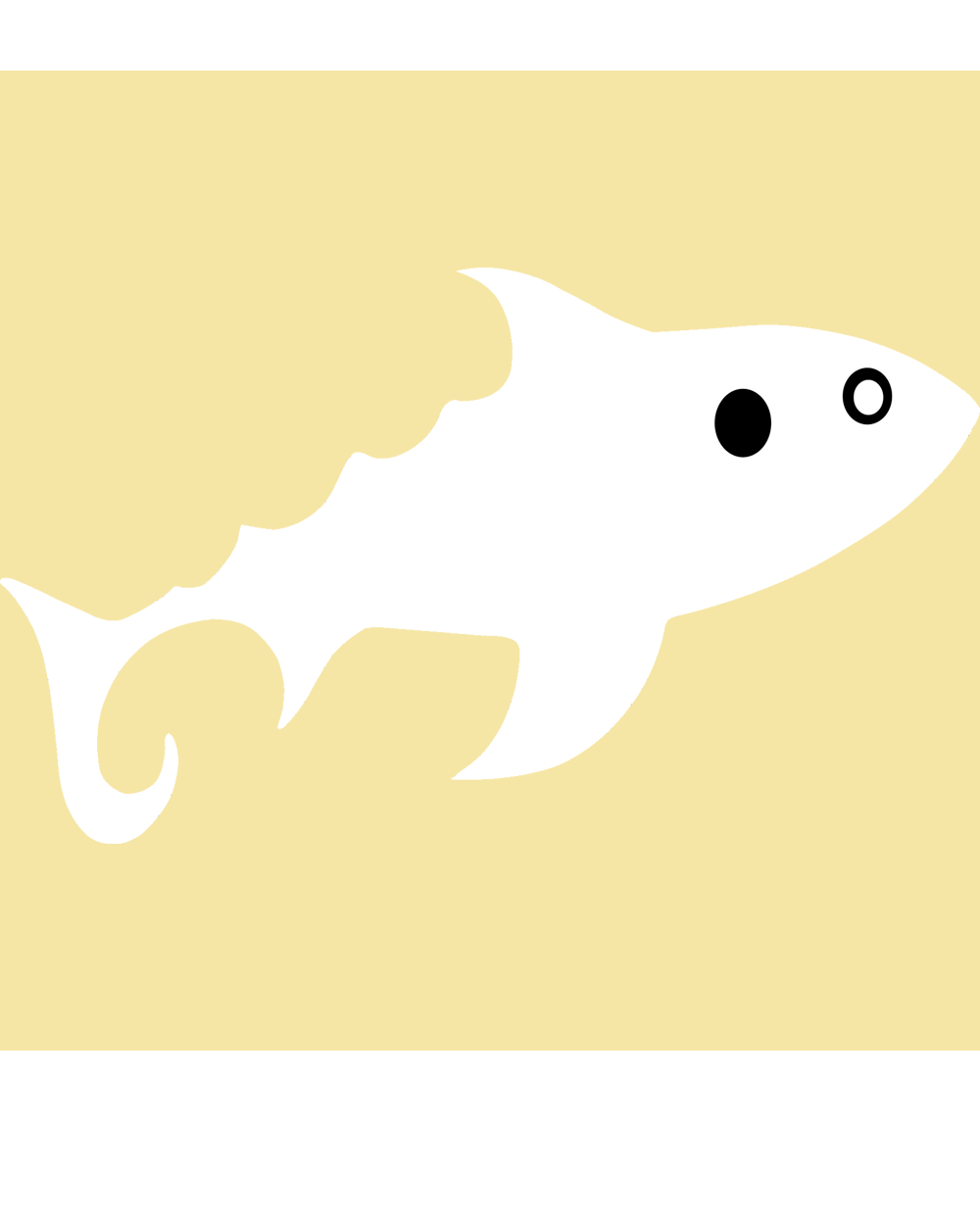 Herren-Kapuzenpullover - Fisch (weiß)