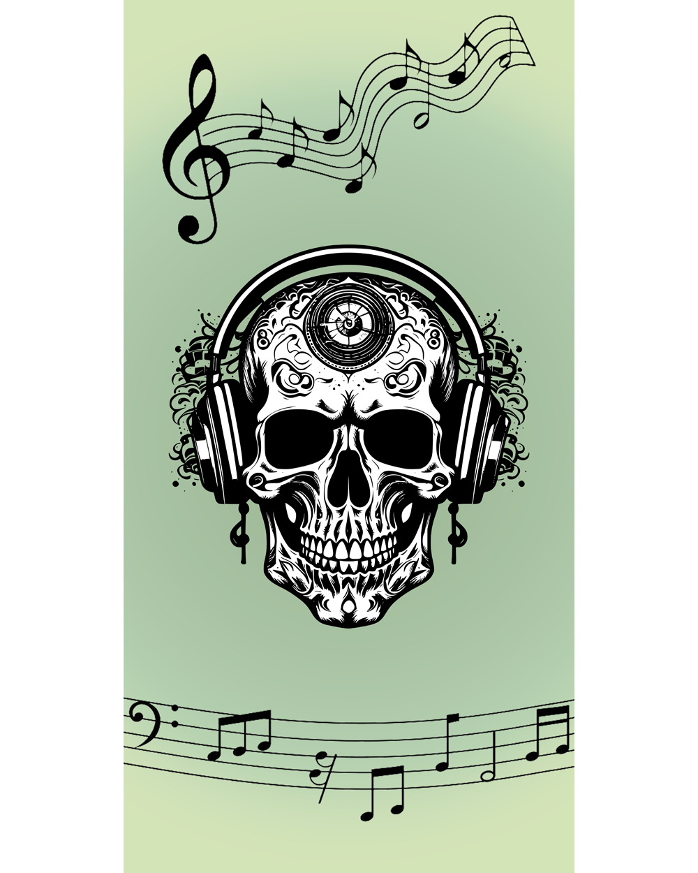 Handtuch - Skull-Music