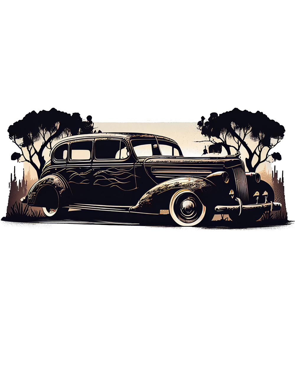 Herren-Kapuzenpullover - Old Mercedes