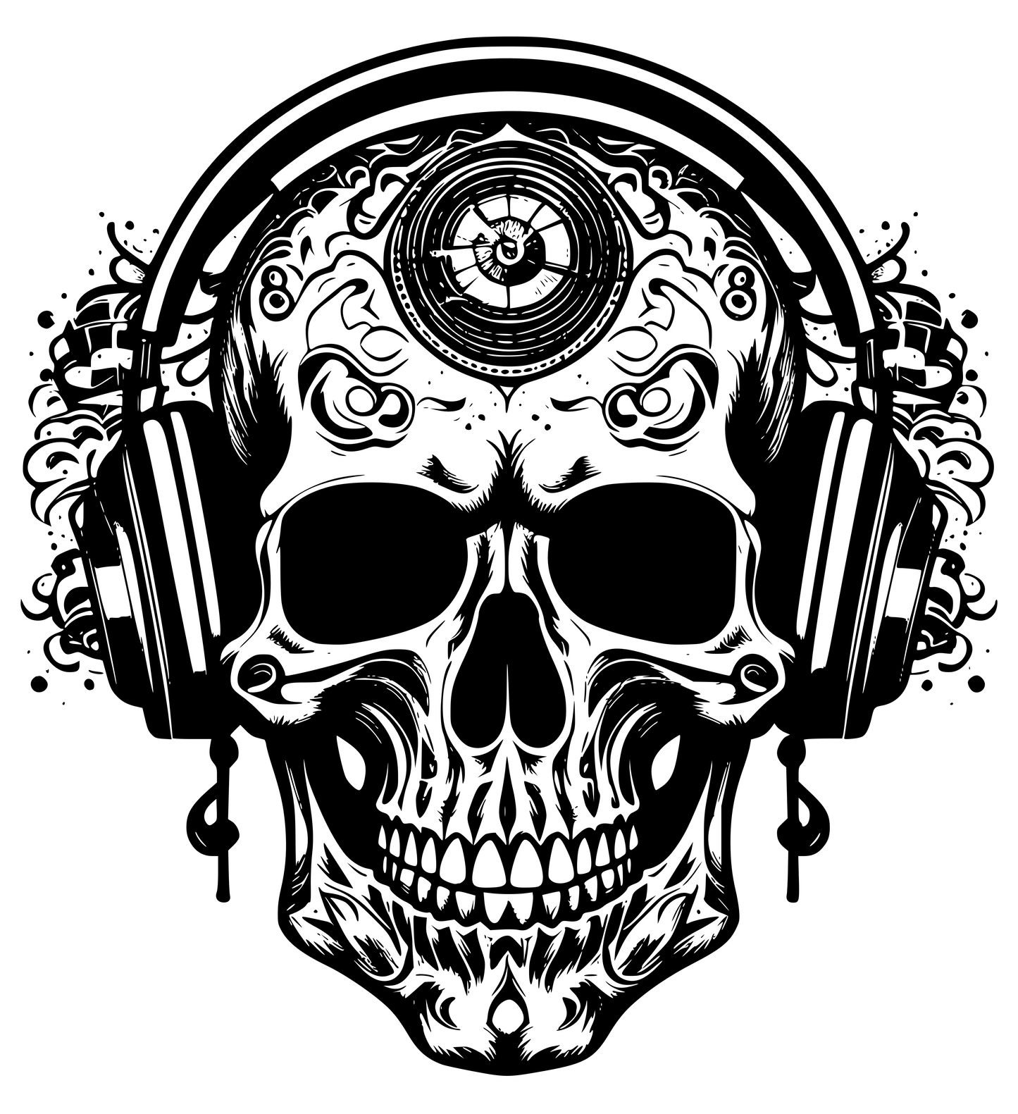 DryBlend® T-Shirt - Skull-Music