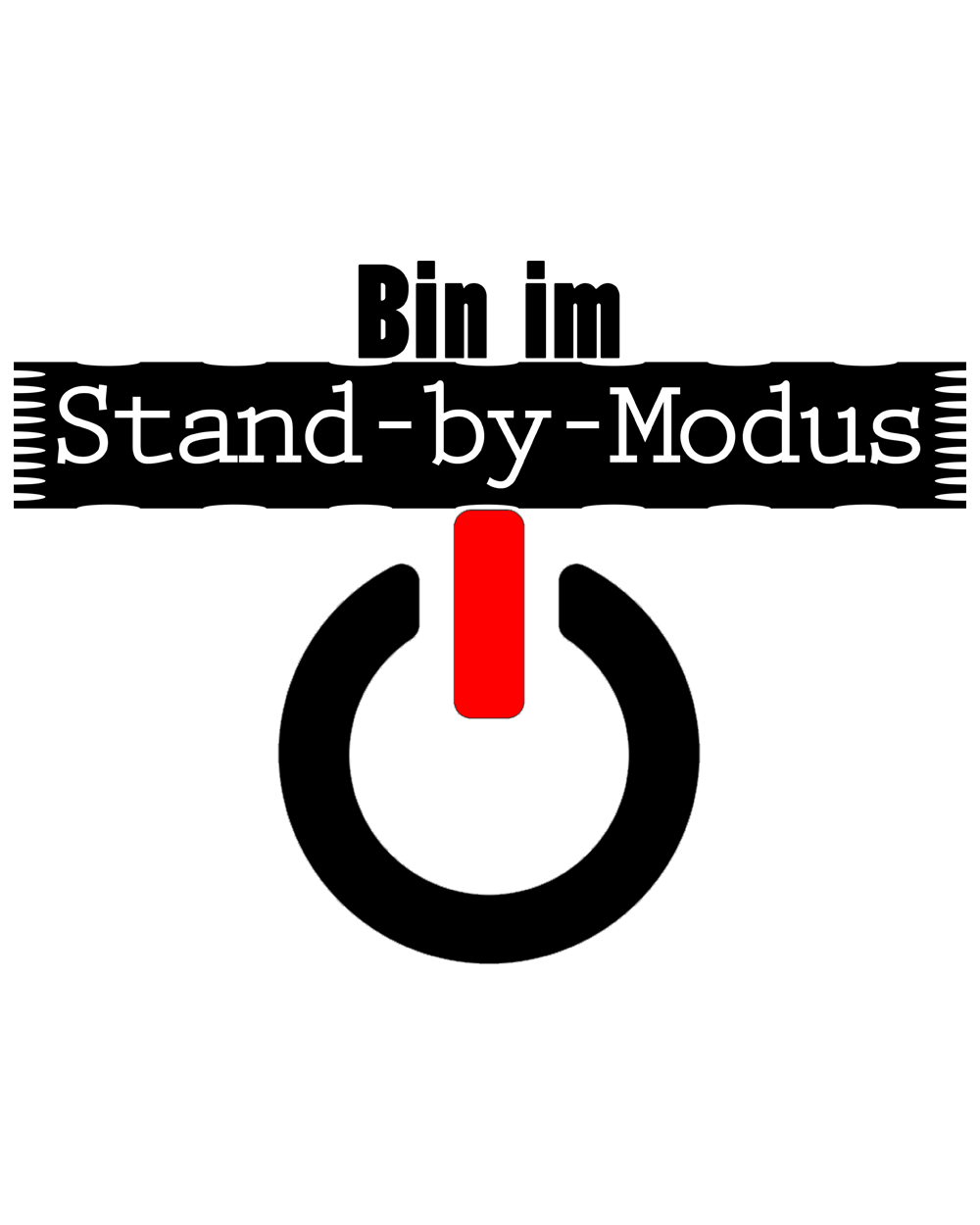 Weiße, glänzende Tasse - Stand by