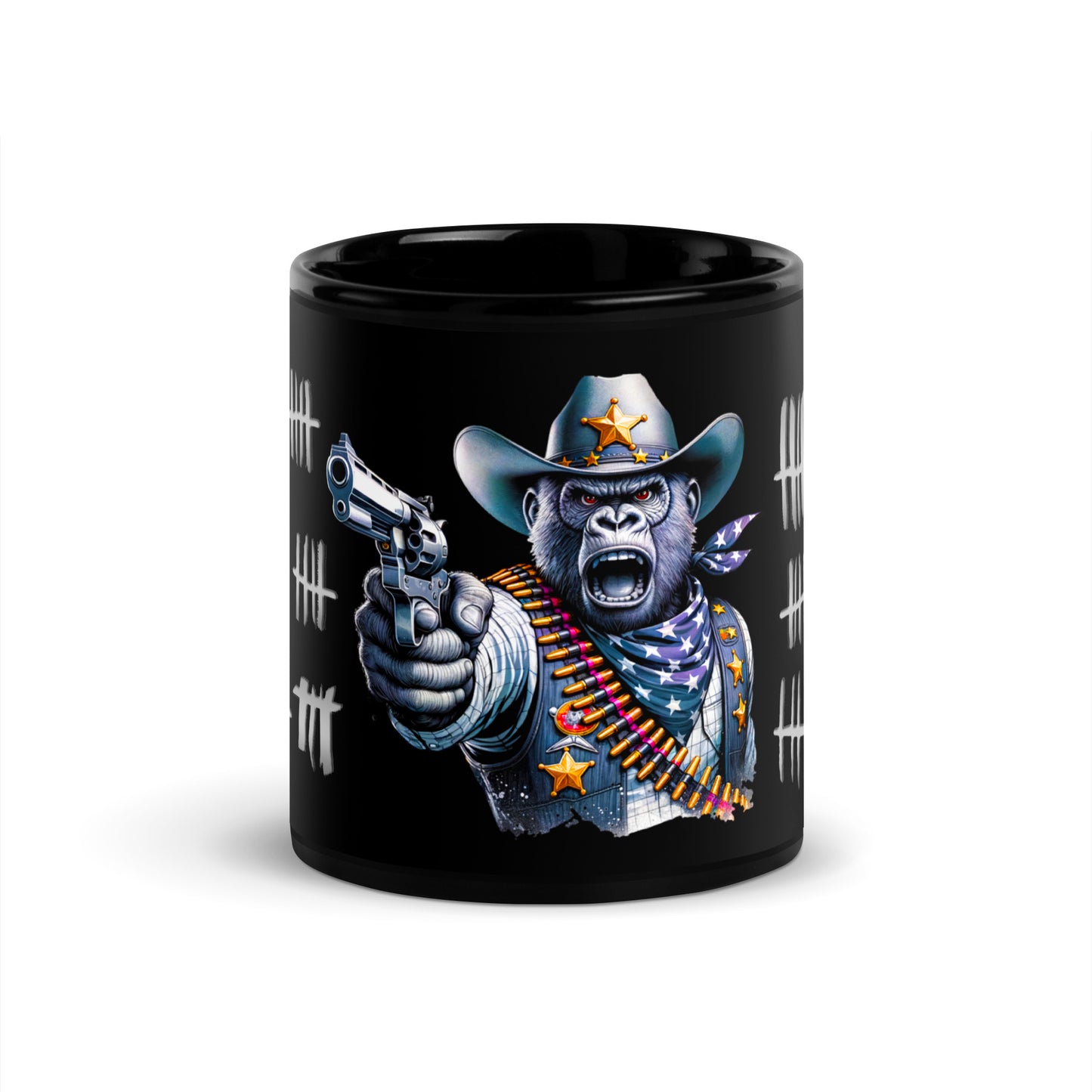 Schwarze glänzende Tasse - Wer ist der Nächste