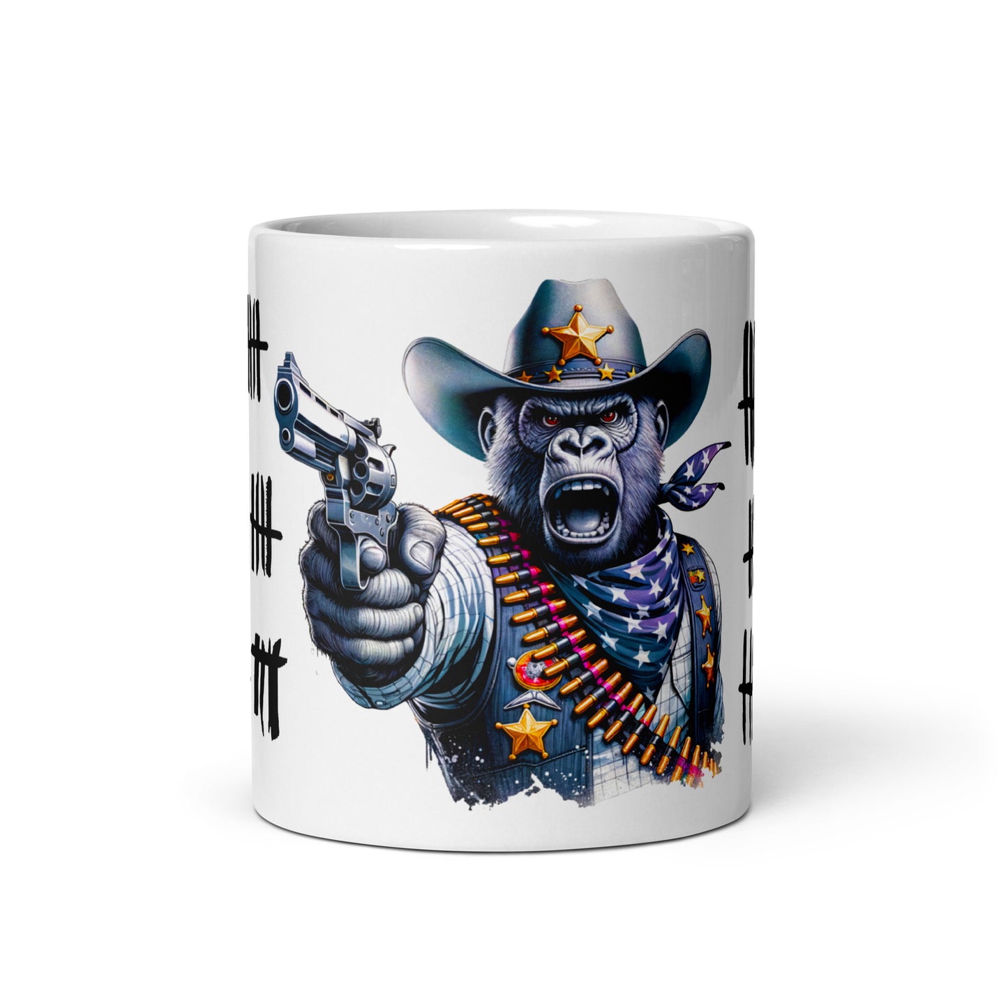 Weiße, glänzende Tasse - Wer ist der Nächste