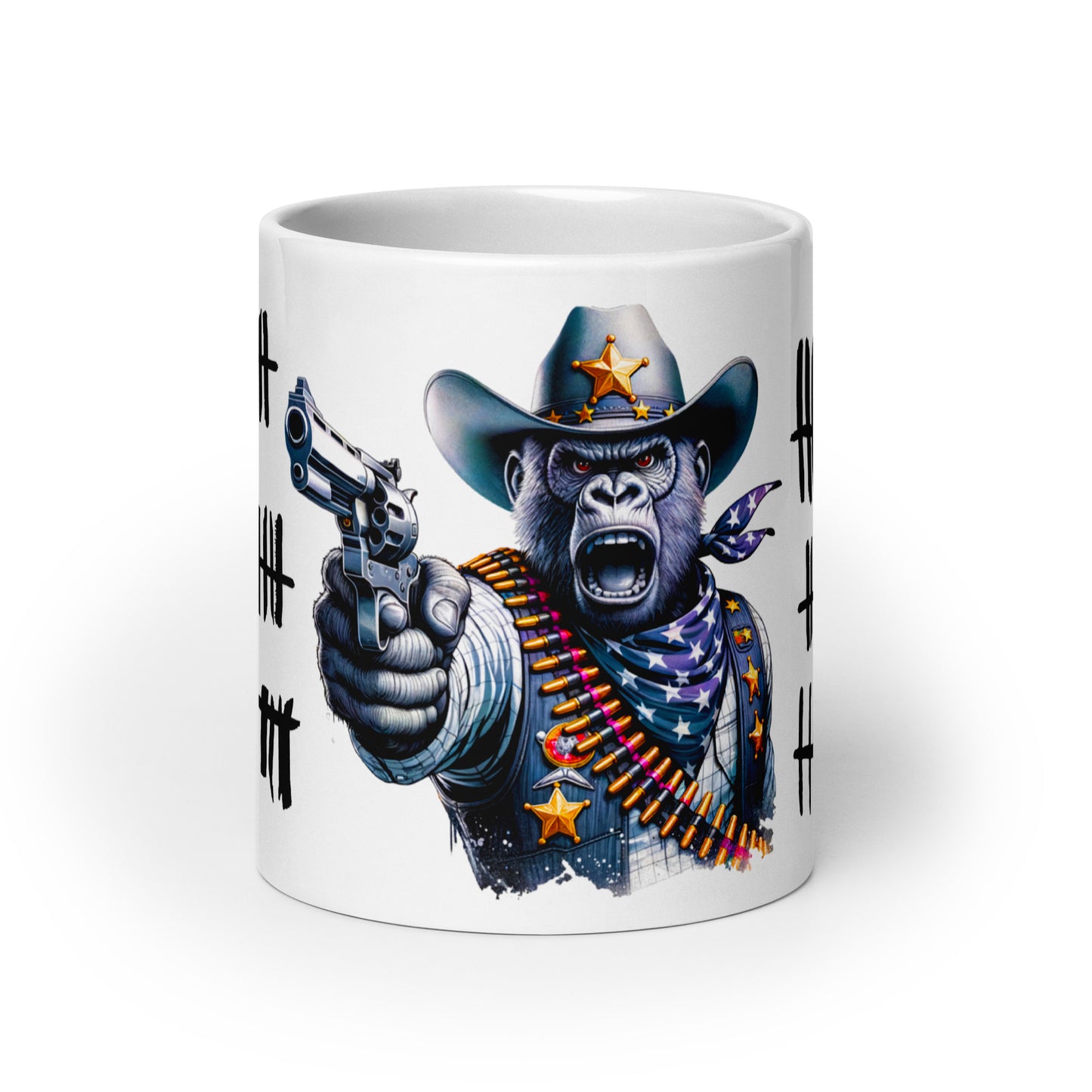 Weiße, glänzende Tasse - Wer ist der Nächste