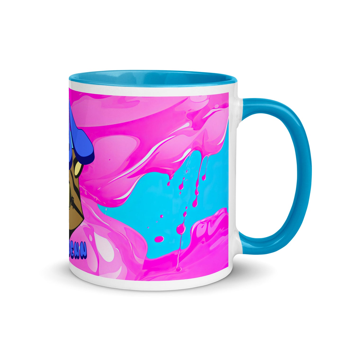 Tasse mit blauer Innenseite - Wie Cool-HB