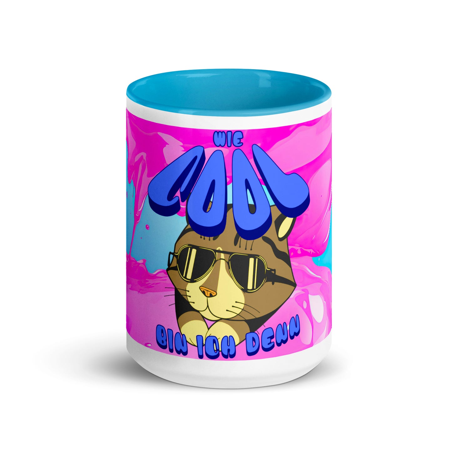 Tasse mit blauer Innenseite - Wie Cool-HB