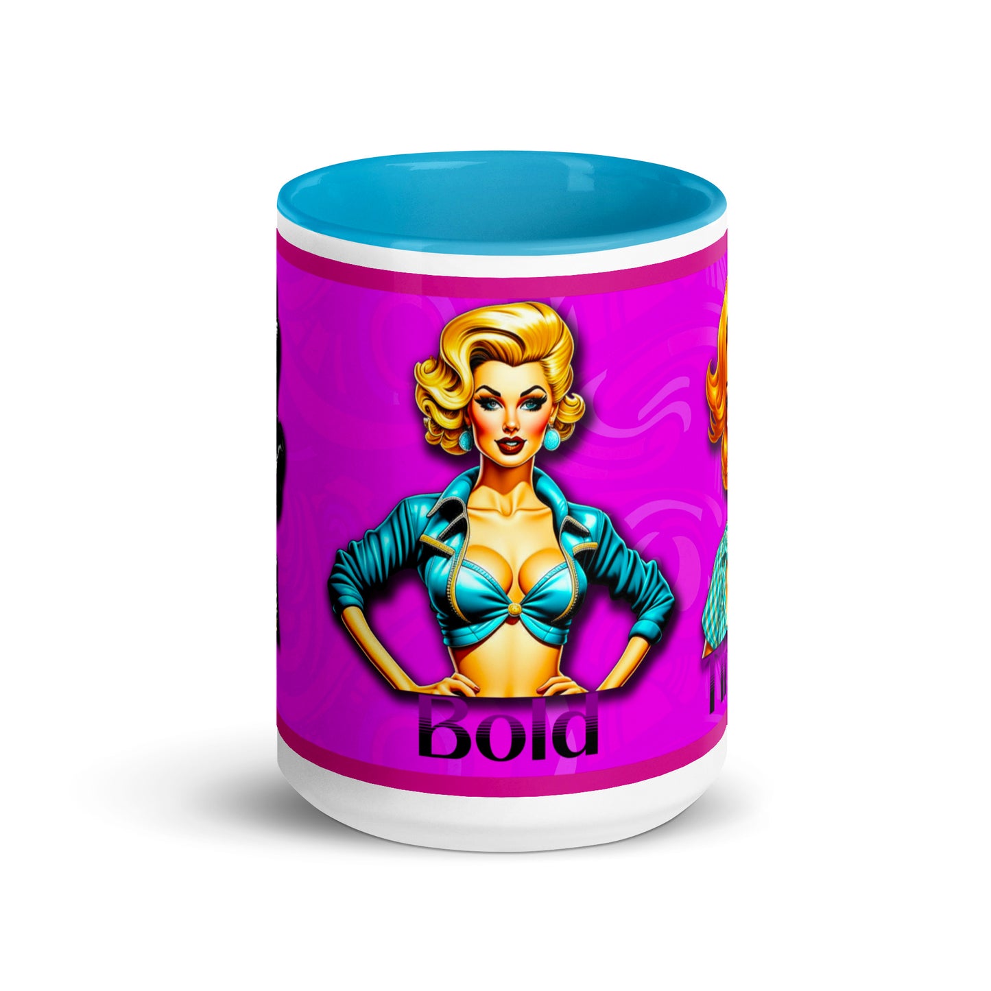 Tasse mit farbiger Innenseite - Hot Bold Timeless