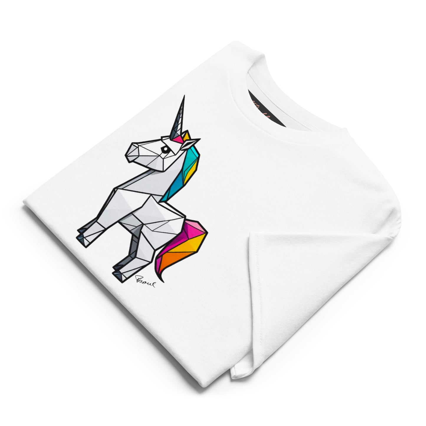 DryBlend® T-Shirt - Origami das weiße Einhorn