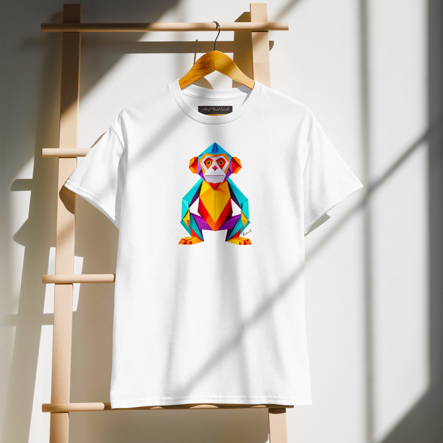 DryBlend® T-Shirt - Origami der bunte Affe
