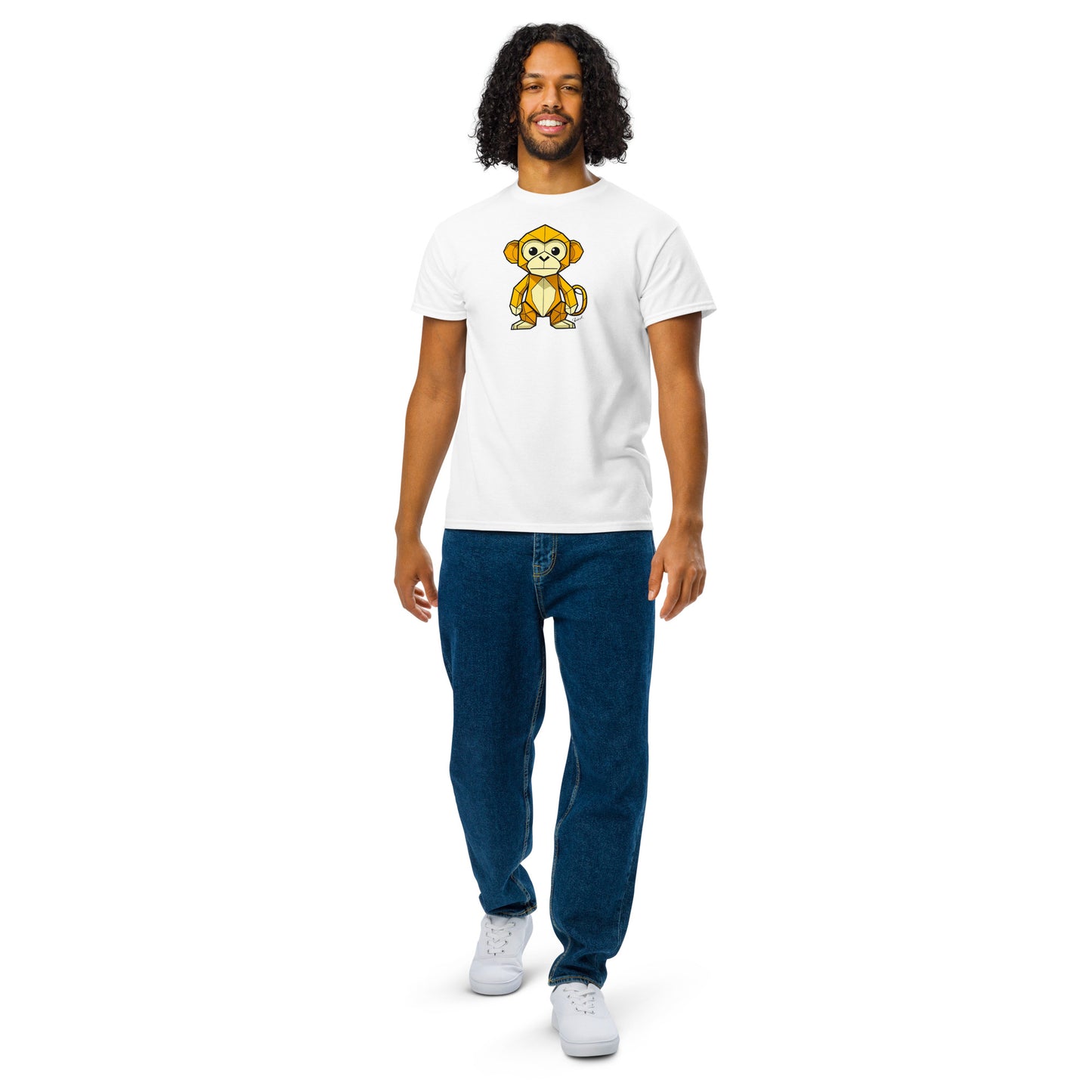 DryBlend® T-Shirt - Origami der gelbe Affe