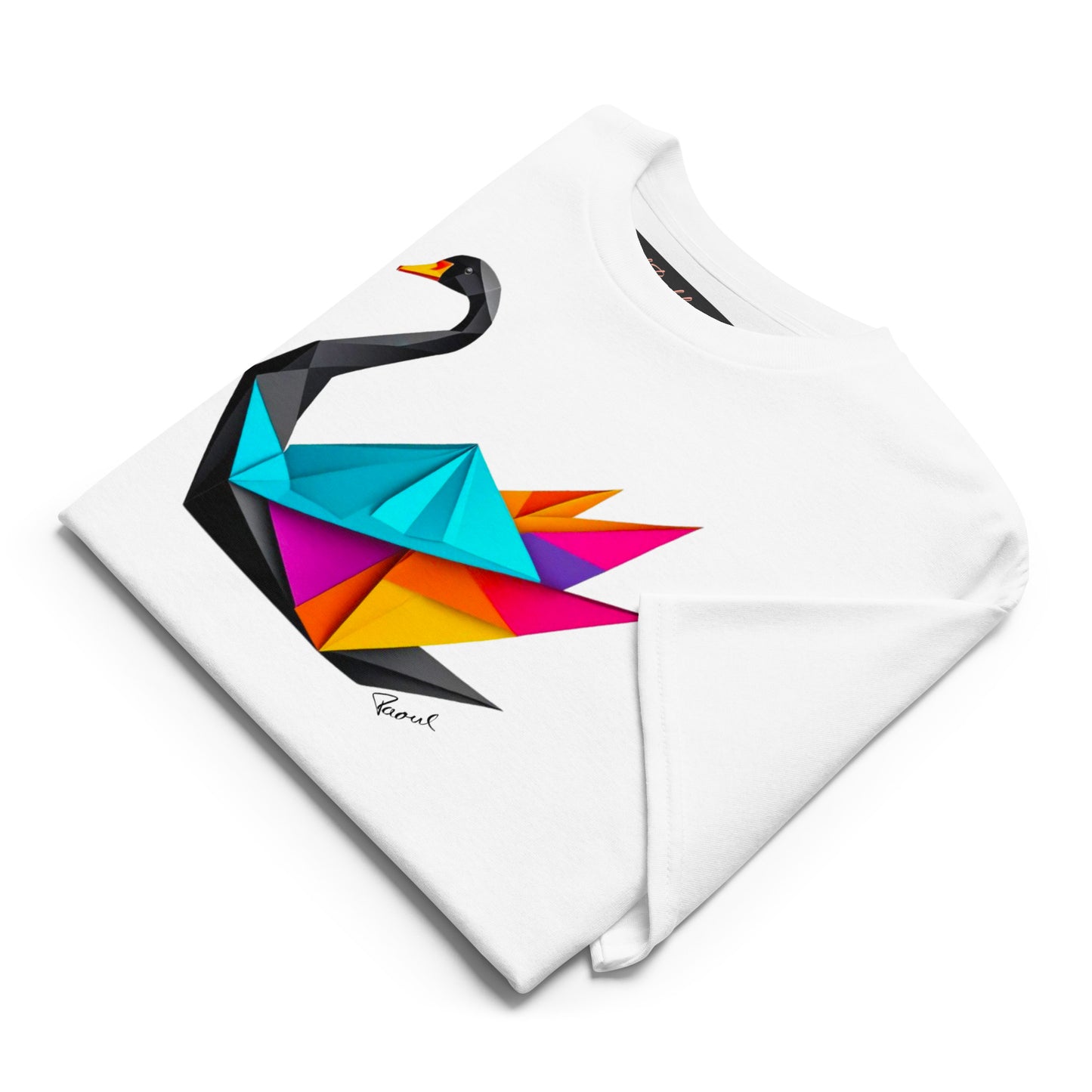 DryBlend® T-Shirt - Origami der schwarze Schwan