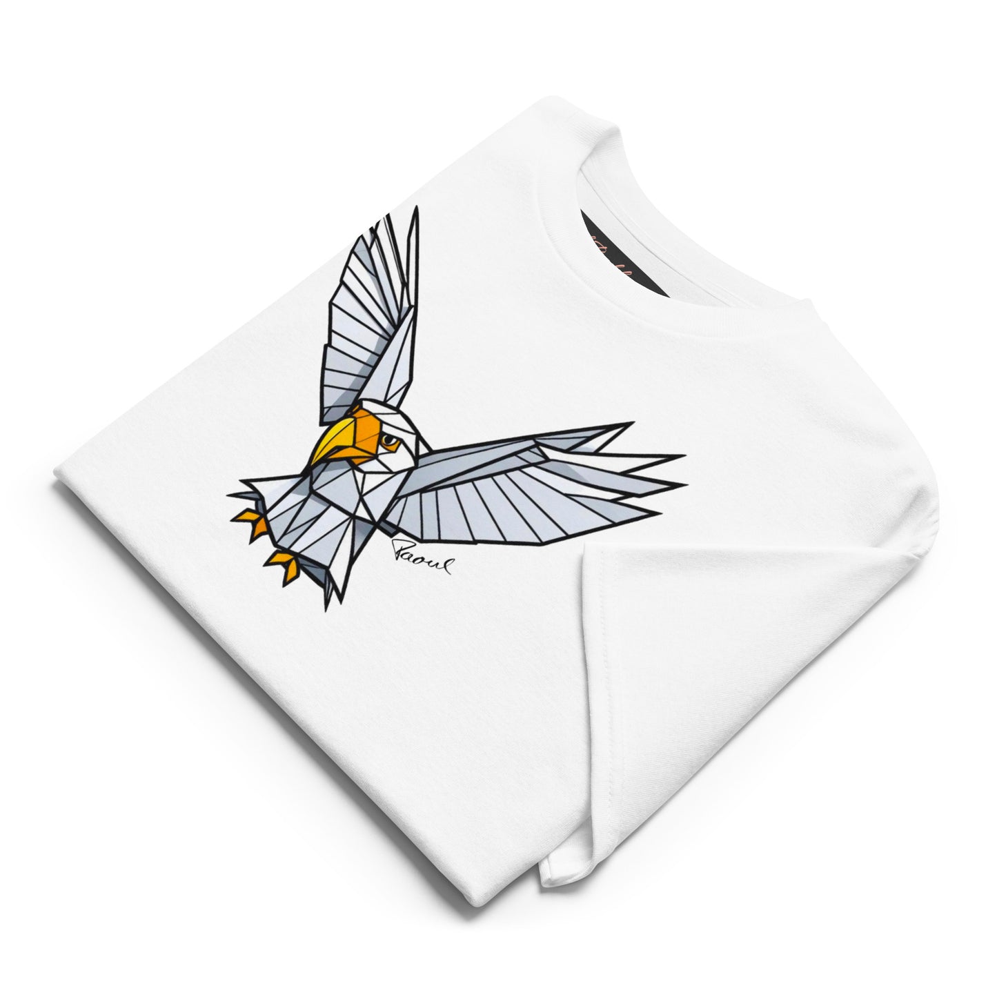 DryBlend® T-Shirt - Origami der weiße Adler