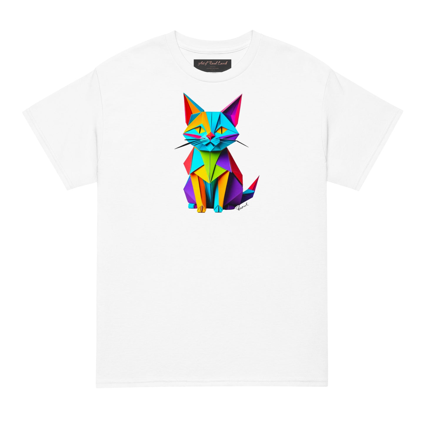 DryBlend® T-Shirt - Origami die bunte Katze