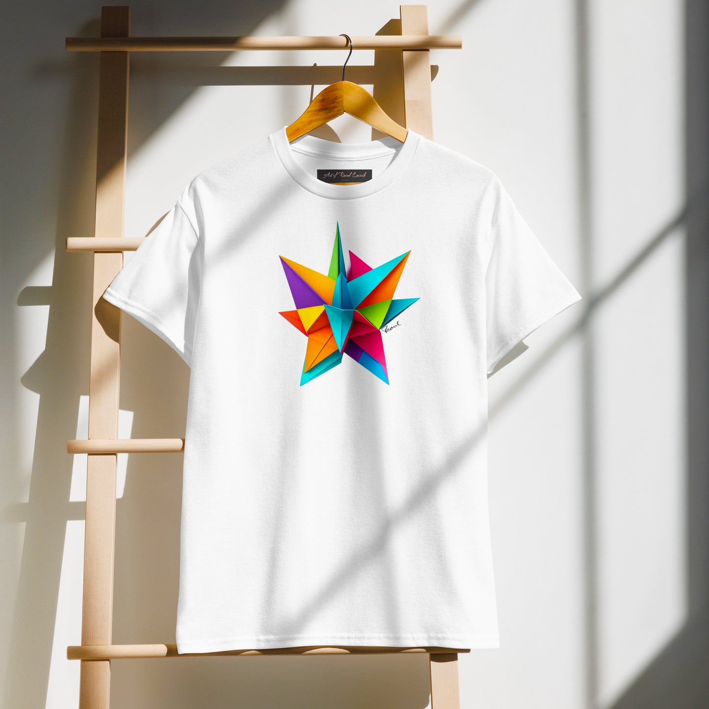 DryBlend® T-Shirt - Origami Ein bunter Stern