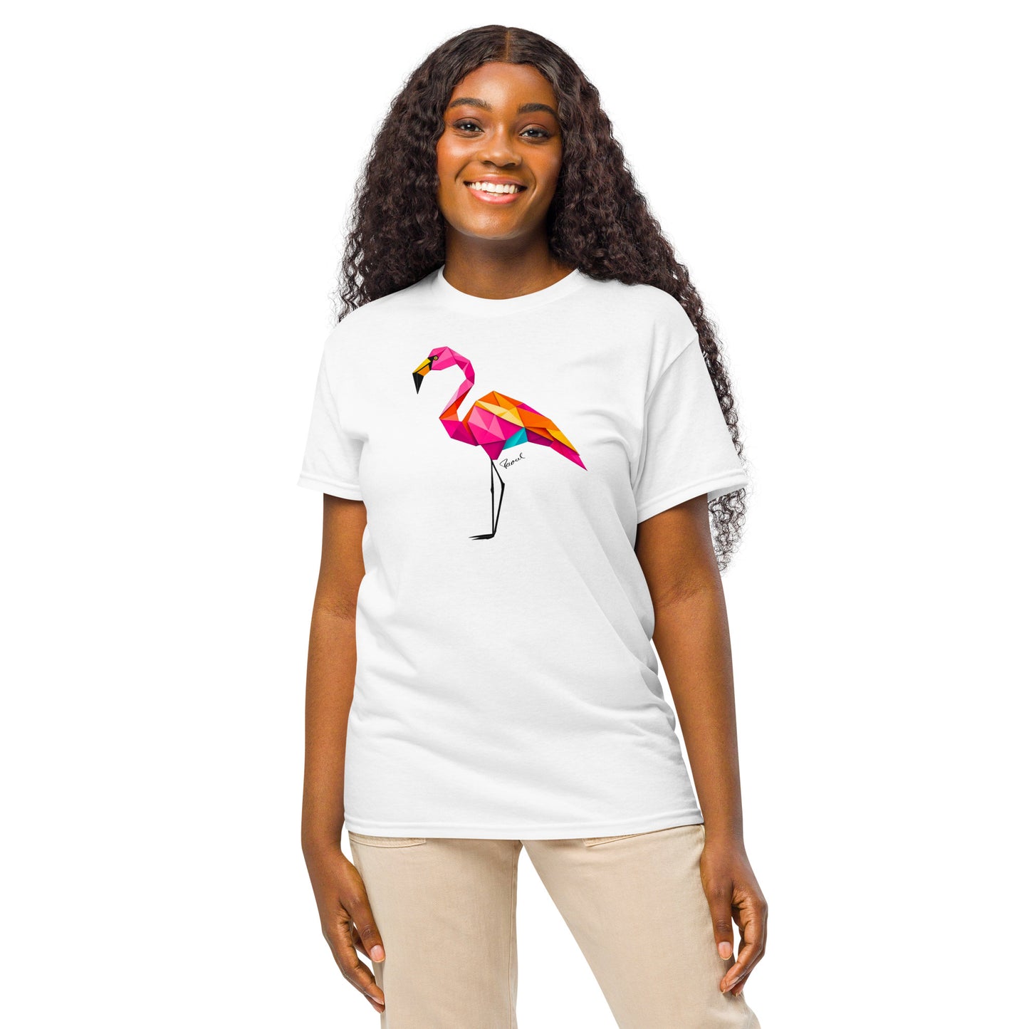 DryBlend® T-Shirt - Origami rosa Flamingo