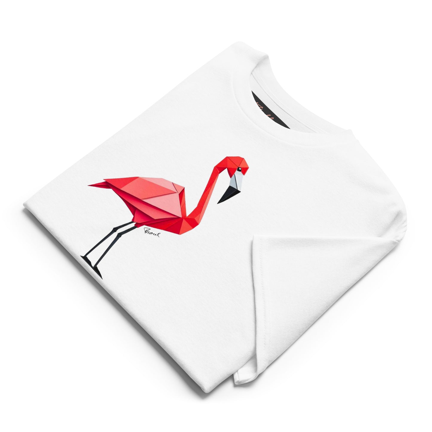 DryBlend® T-Shirt - Origami rote Flamingo