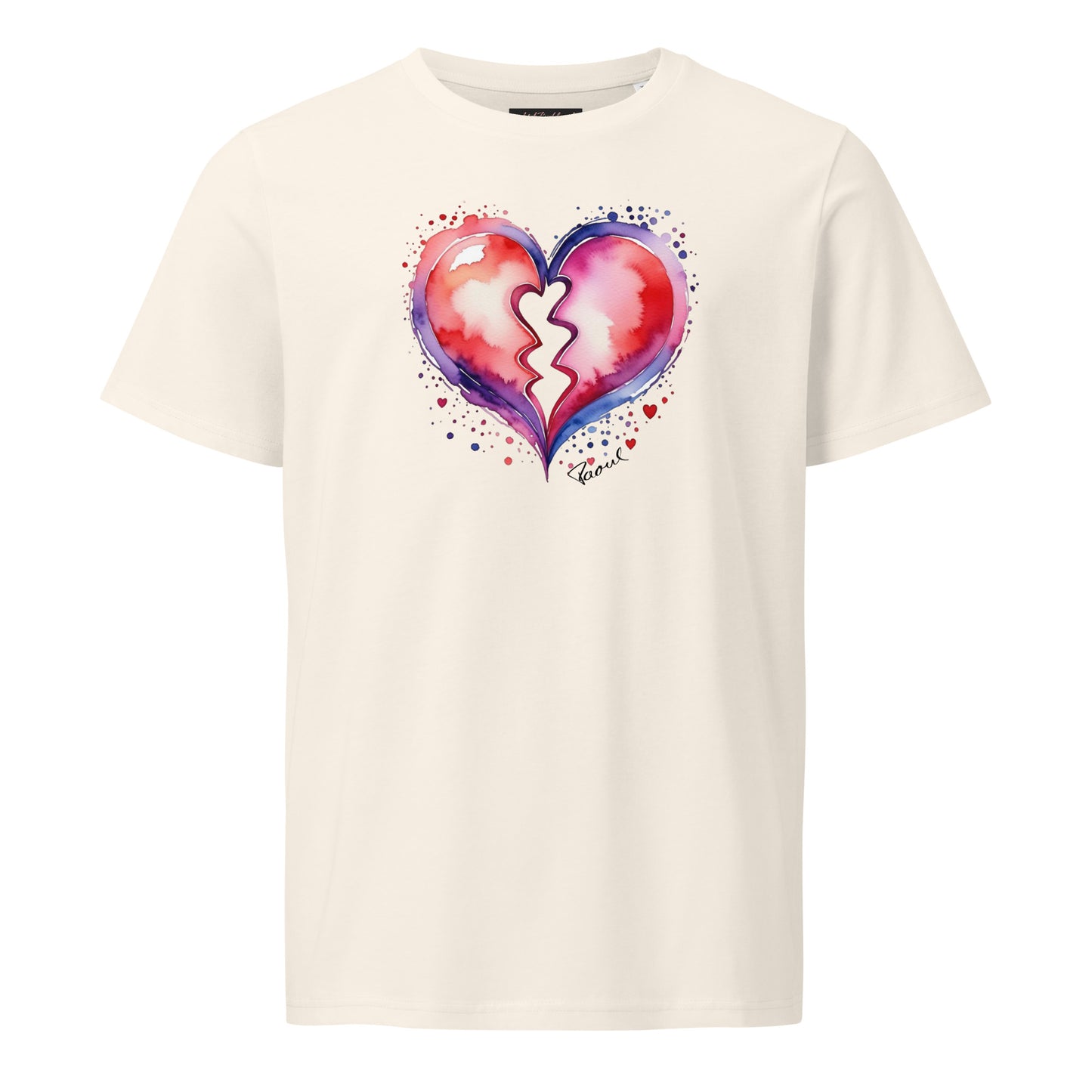 Mittelschweres Damen Bio-T-Shirt - gebrochenes Herz
