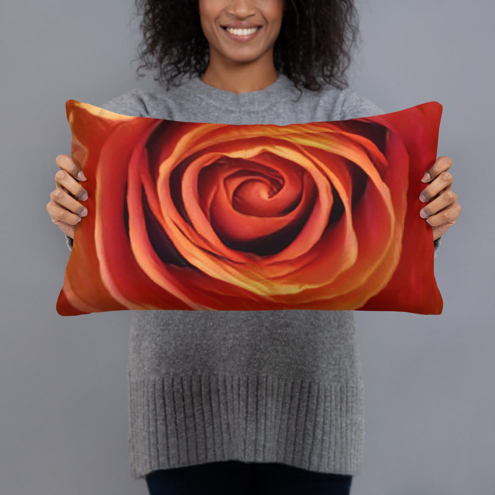 Kissen - Rose rot