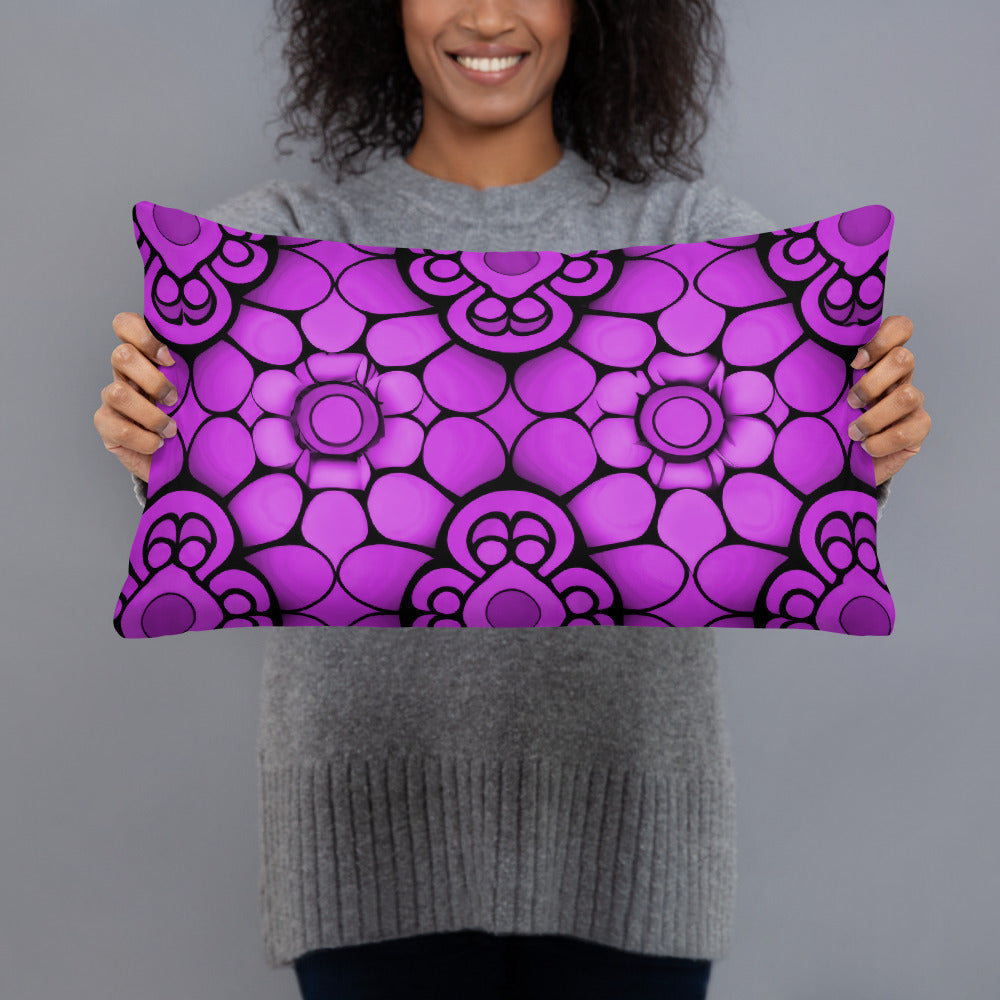 Kissen - Blume Violett