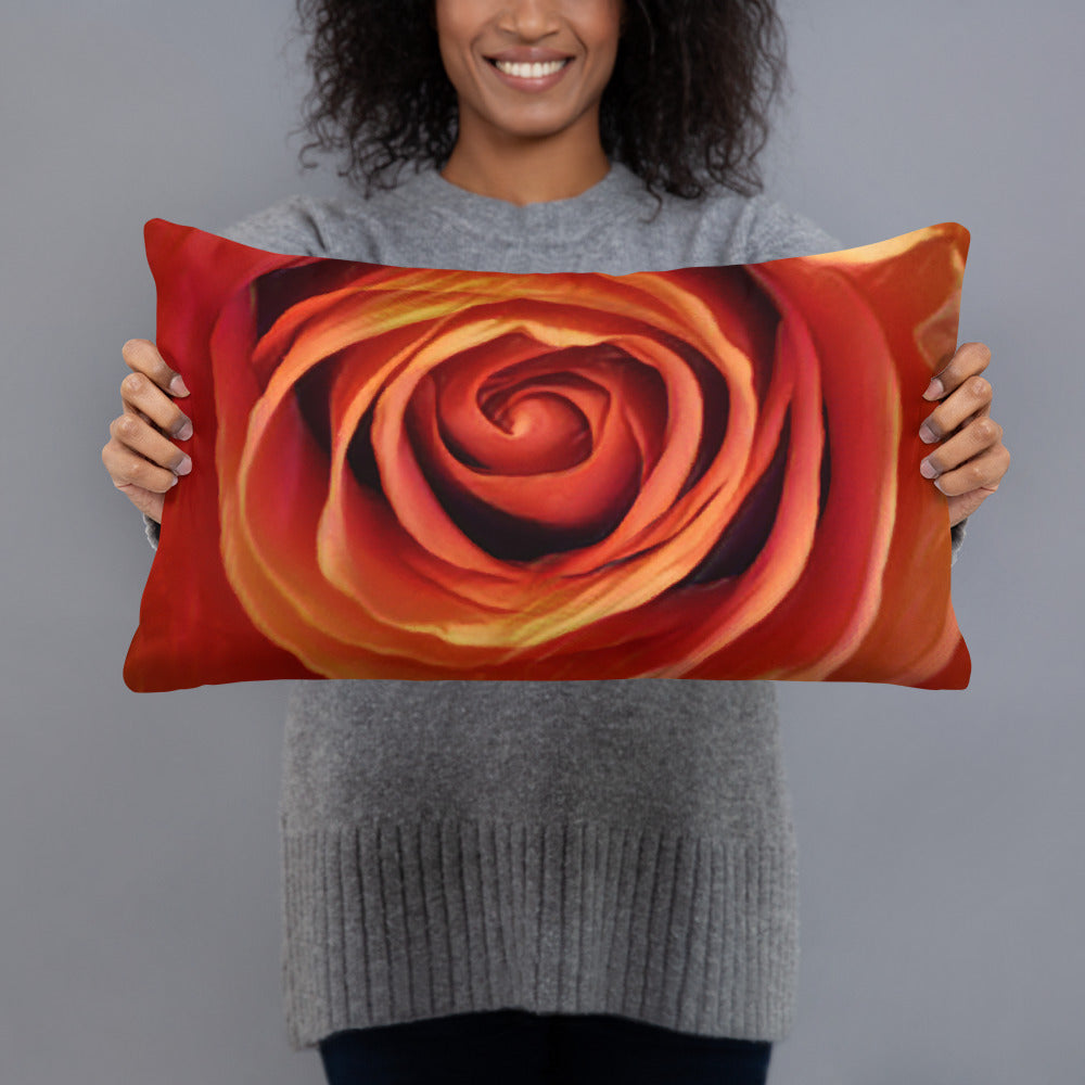 Kissen - Rose rot
