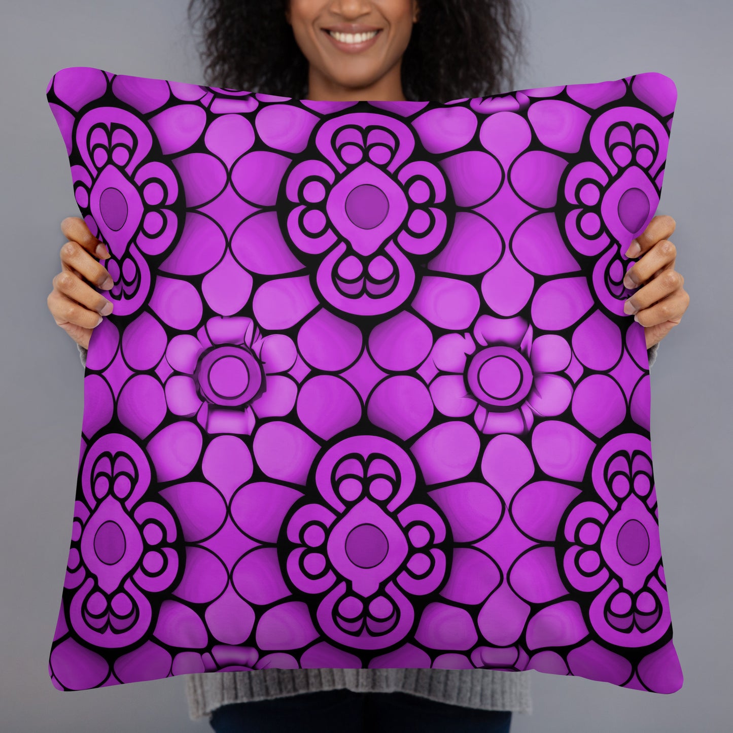 Kissen - Blume Violett