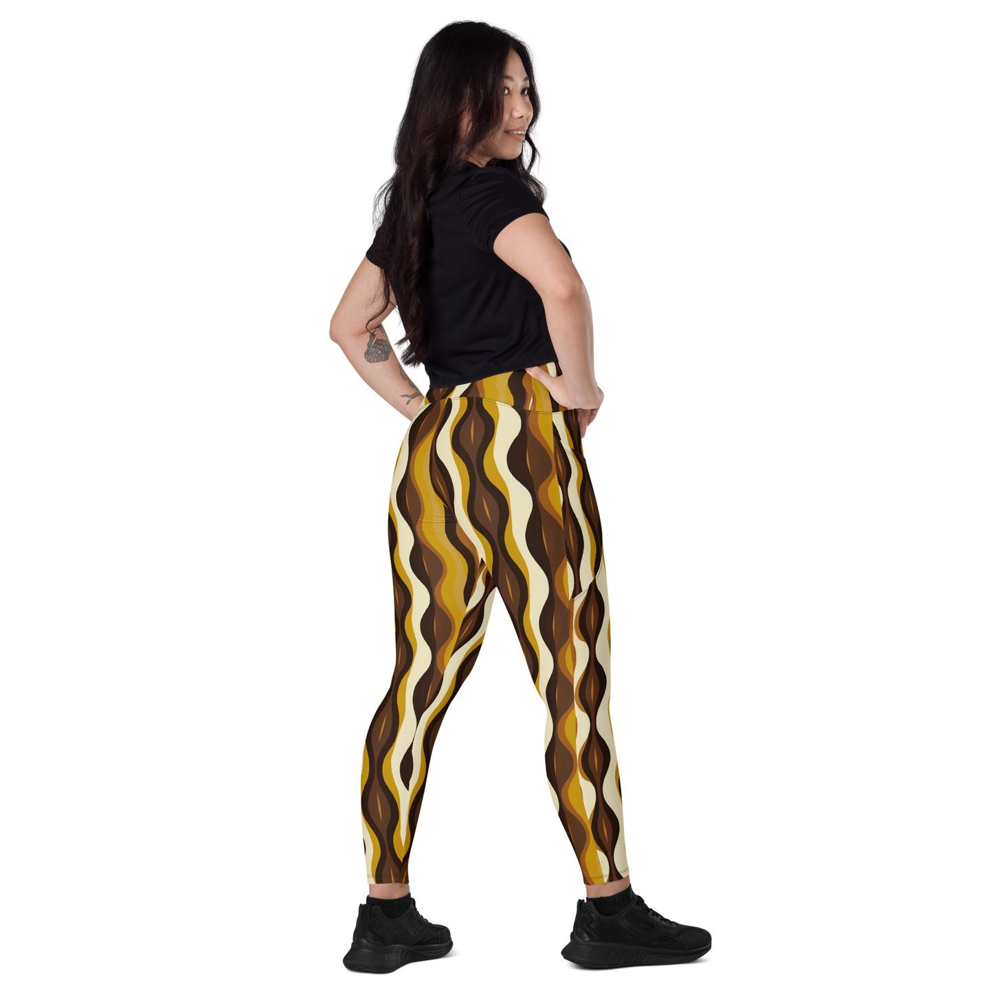 Leggings mit Taschen - Afrika Linien