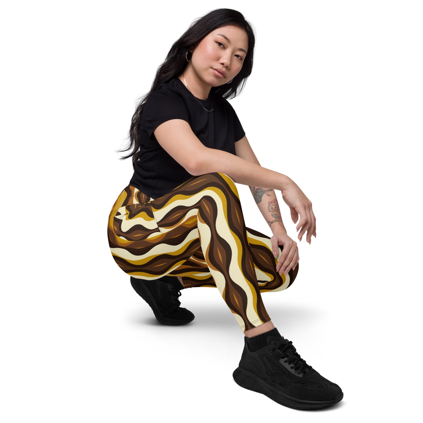 Leggings mit Taschen - Afrika Linien