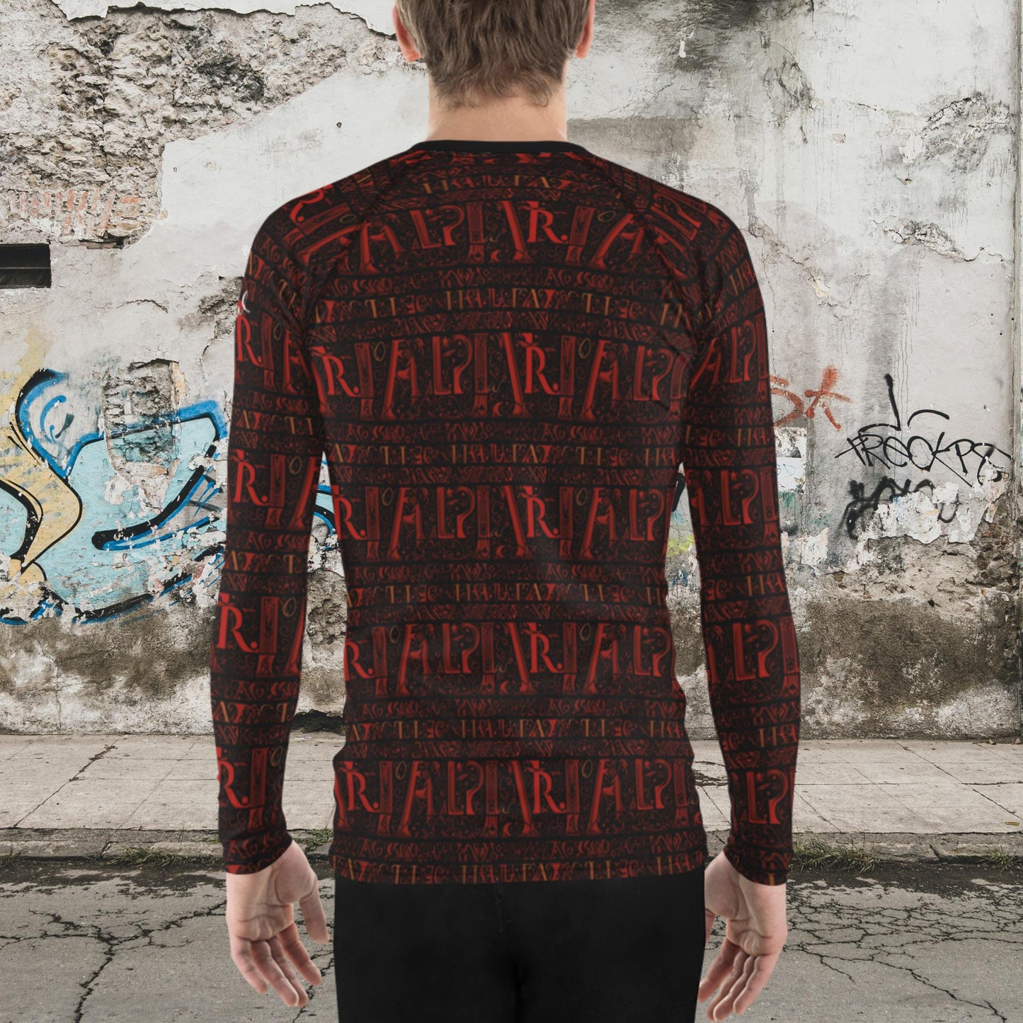 Herren-Rash-Guard - Red Letter