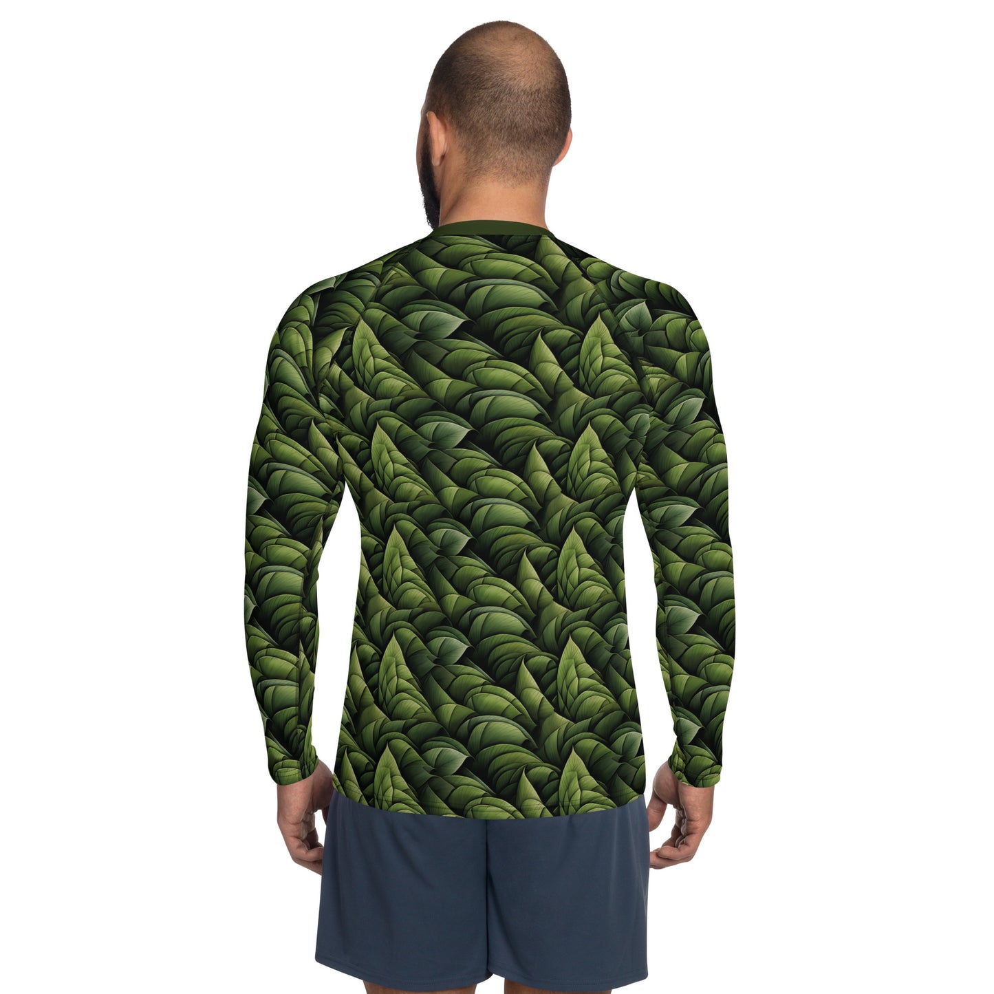 Herren-Rash-Guard - Tarnmuster Blätter