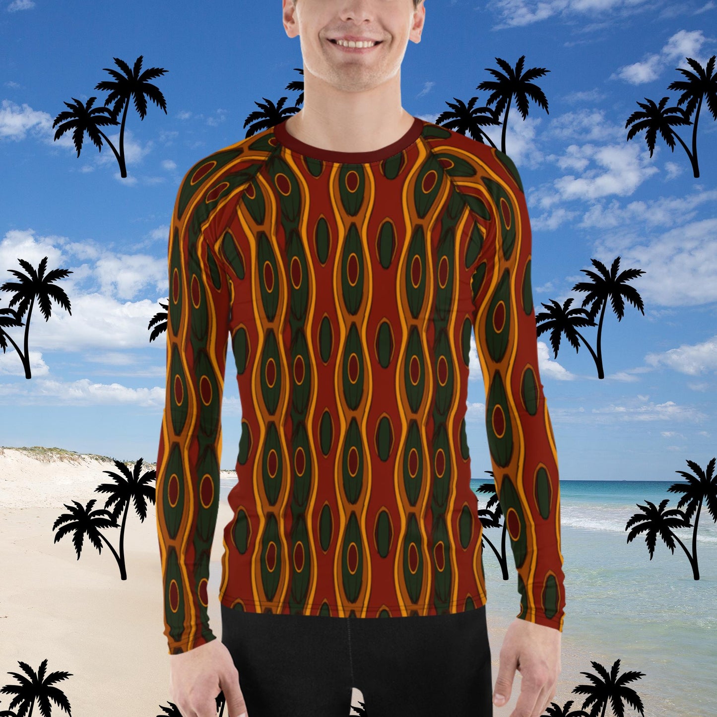 Herren-Rash-Guard - Afrikano