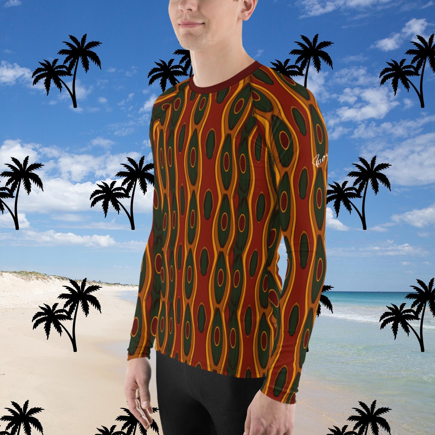 Herren-Rash-Guard - Afrikano