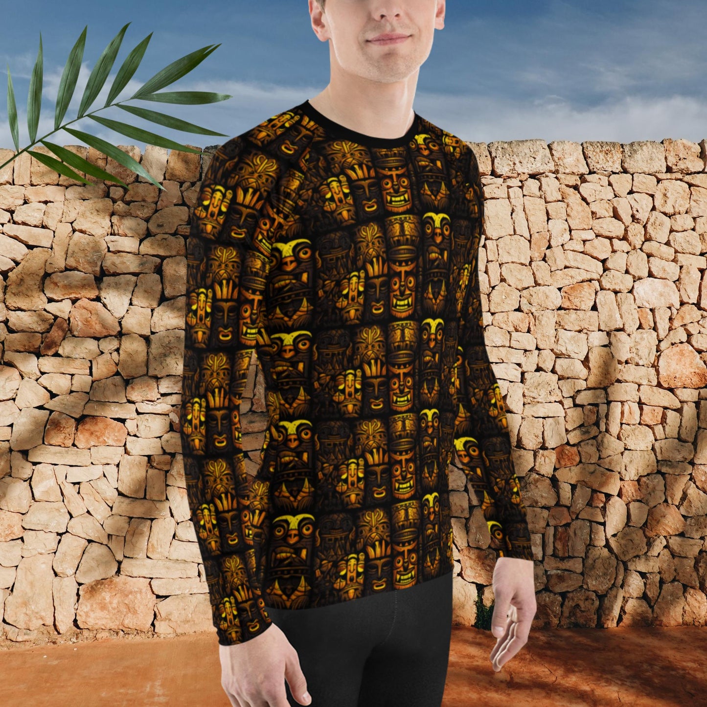 Herren-Rash-Guard - Masken