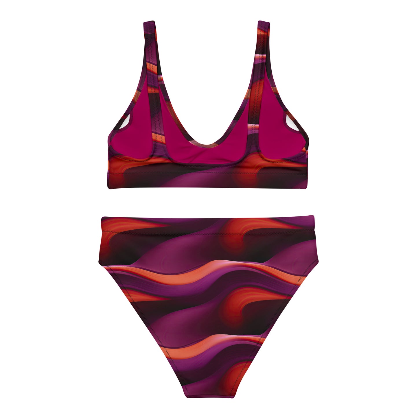 High Waist Bikini - Violette Wellen