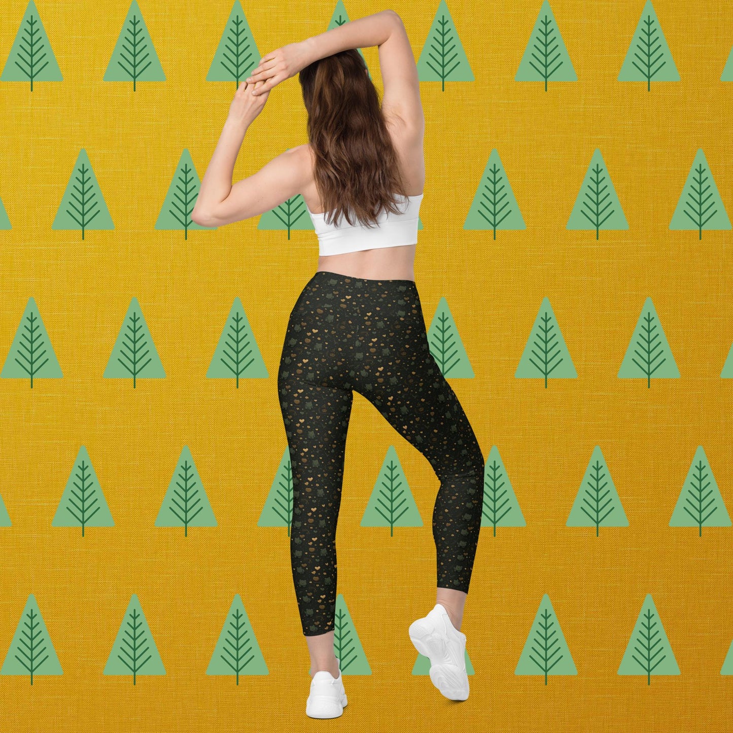 Leggings mit Taschen - Adventsherzen