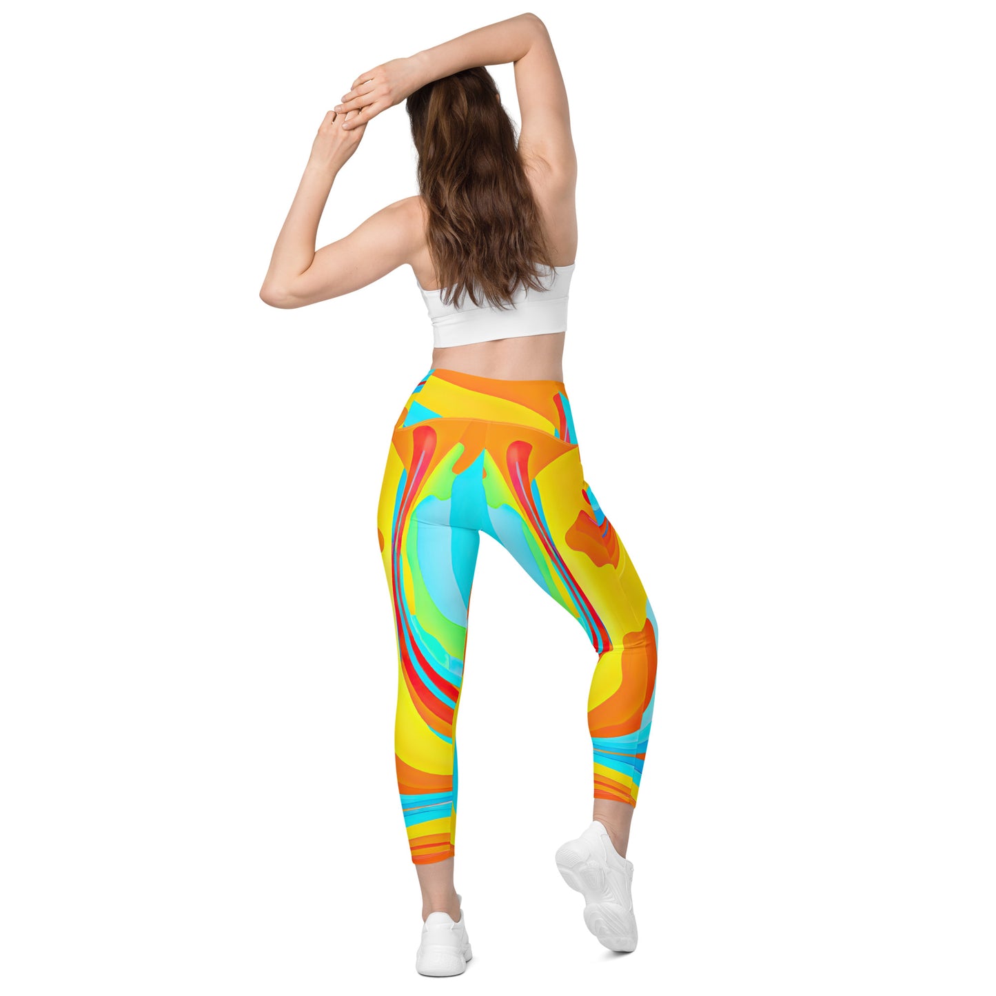 Leggings mit Taschen - Bunter Flow