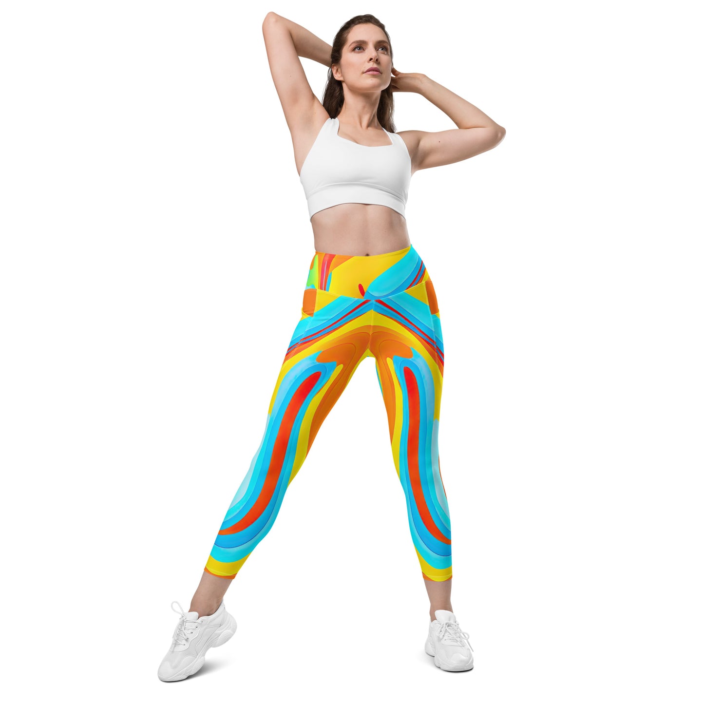 Leggings mit Taschen - Bunter Flow