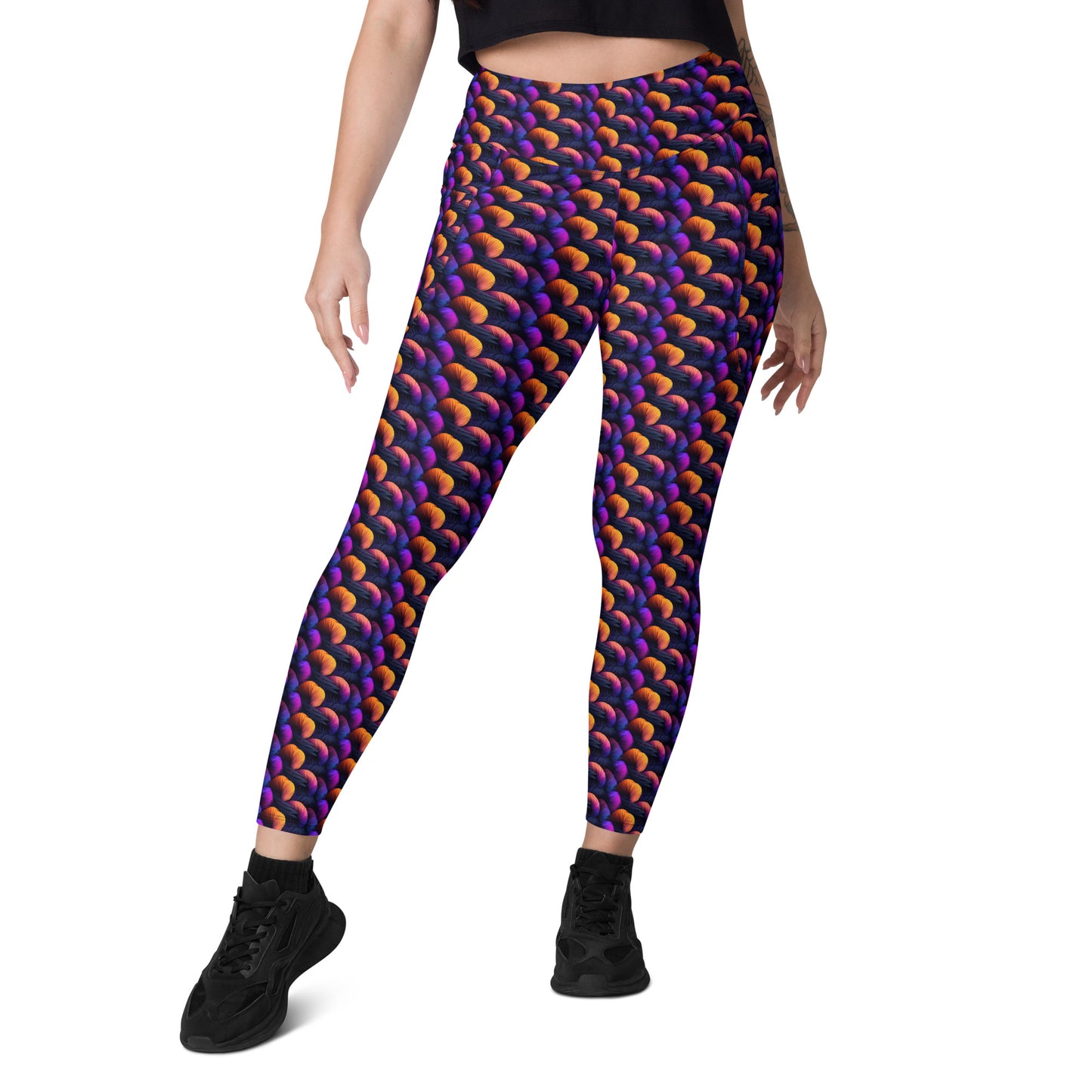 Leggings mit Taschen - bunte Knäuel