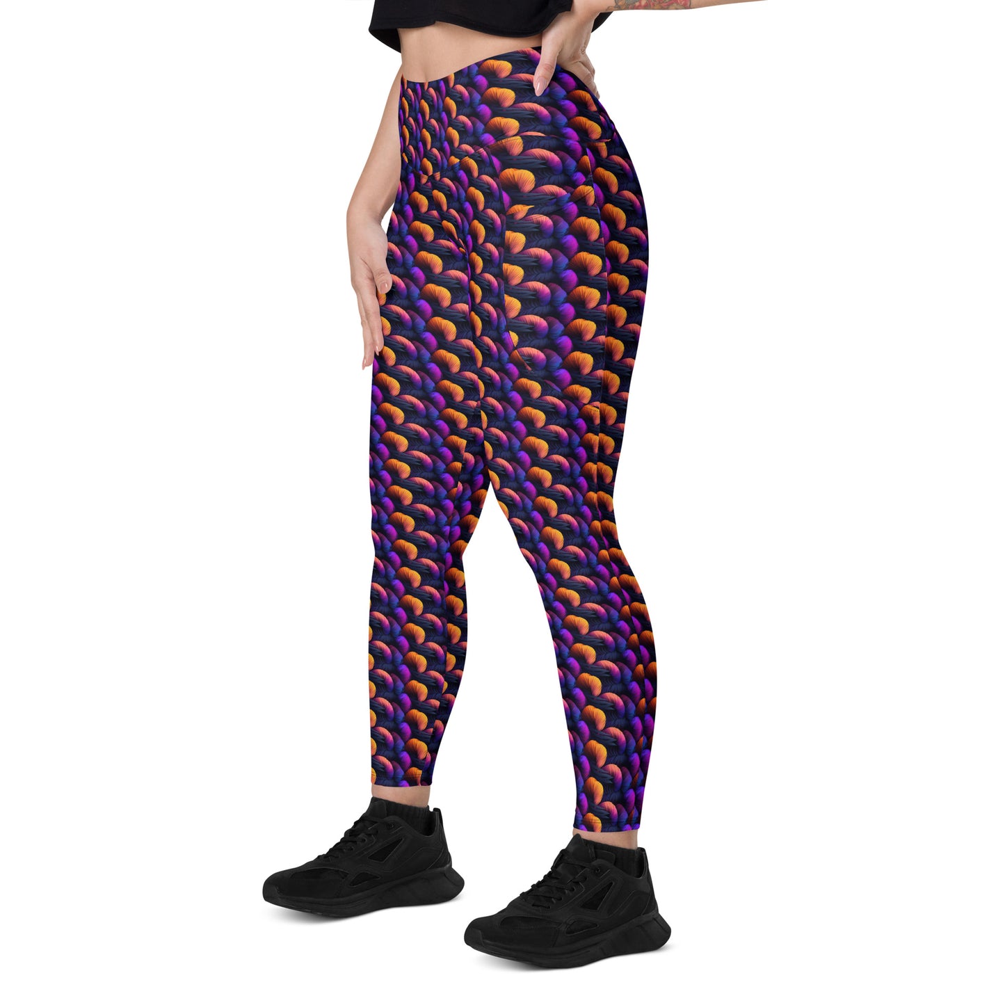 Leggings mit Taschen - bunte Knäuel