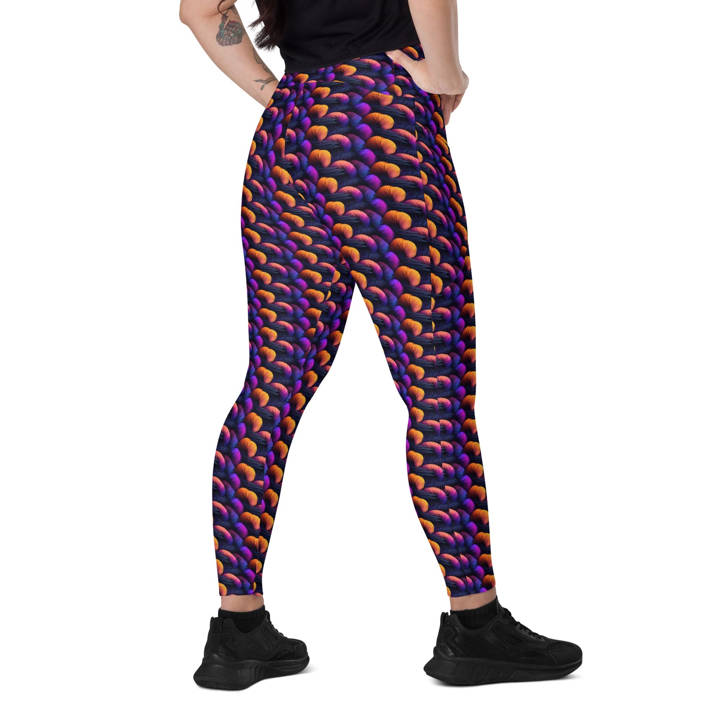 Leggings mit Taschen - bunte Knäuel