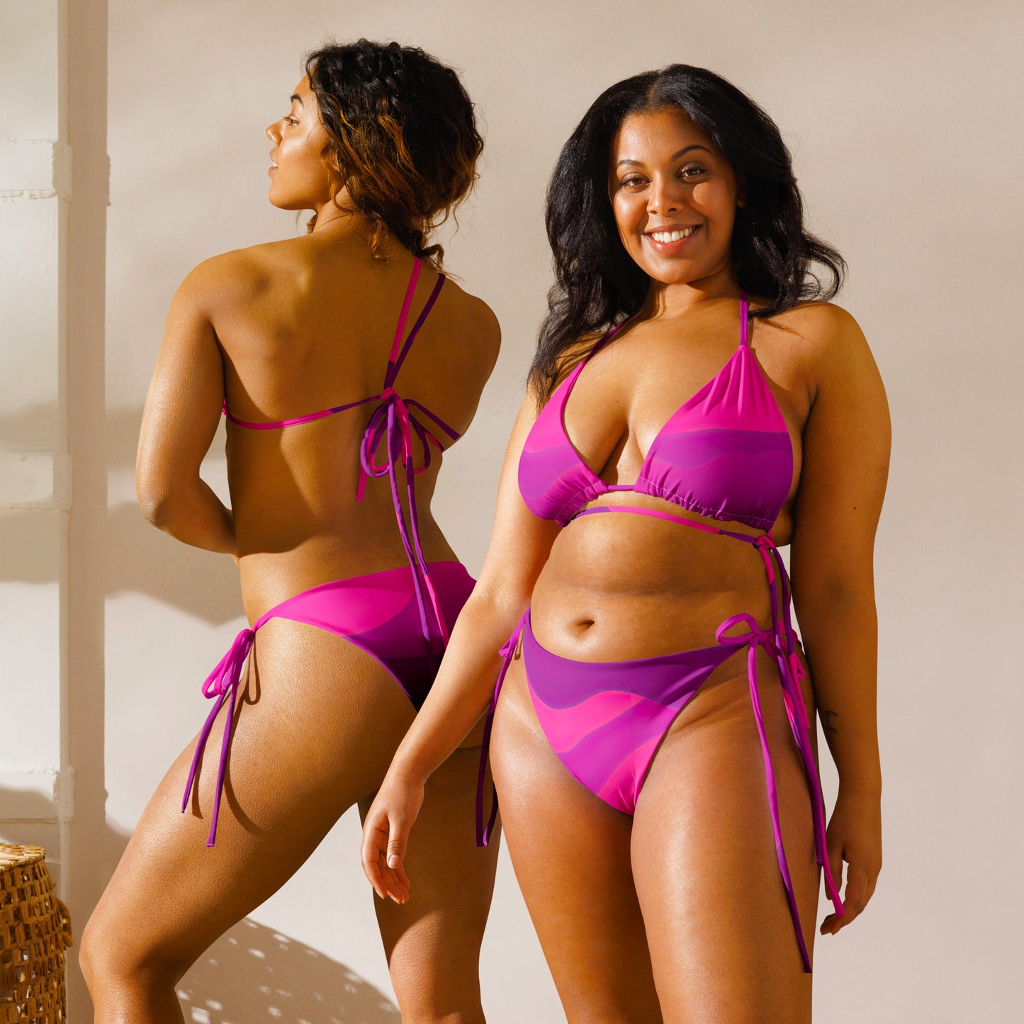 Schnürbikini - Pink